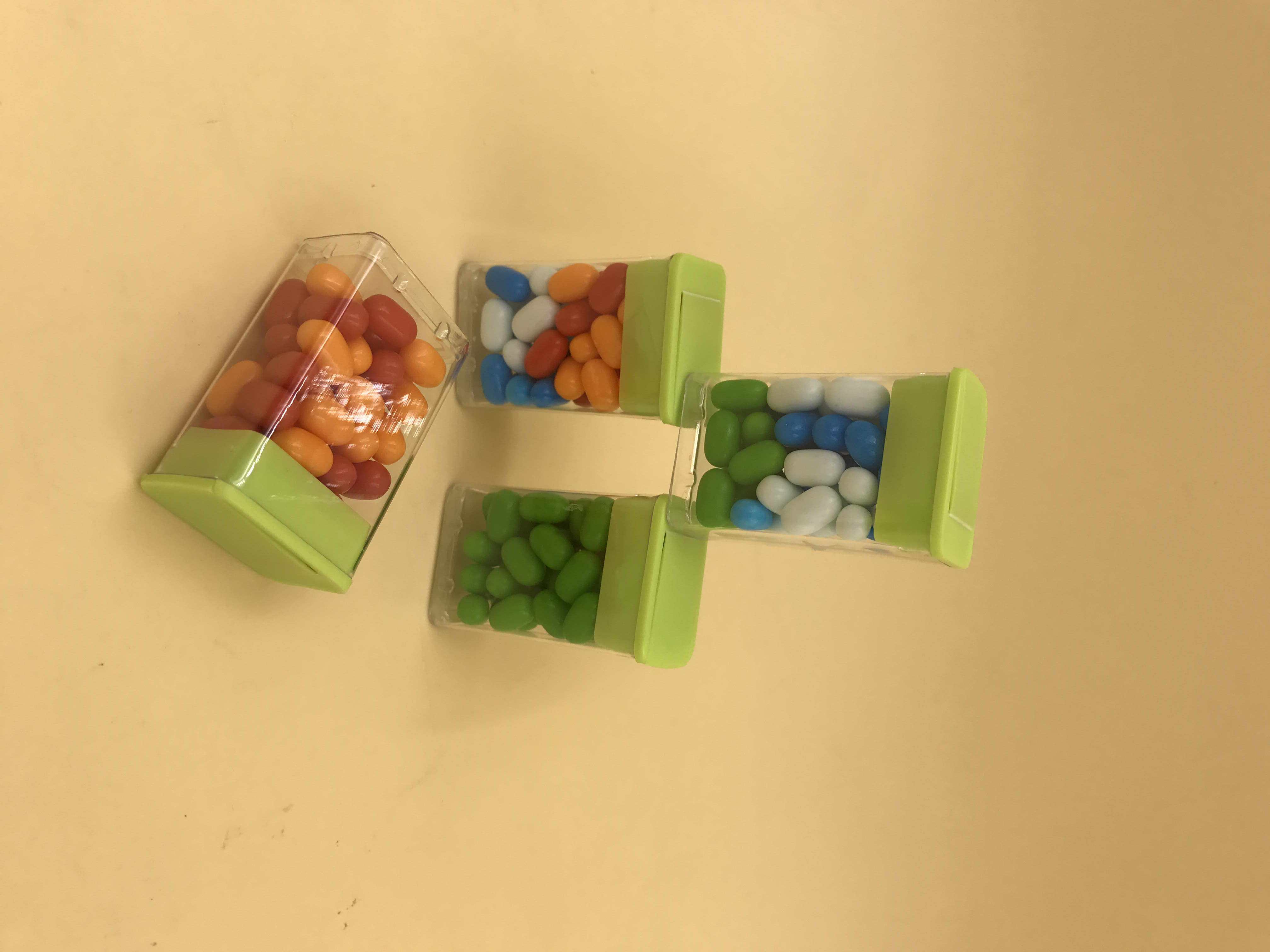 clear plastic container with flip top plugs,clear plastic tubes,petg